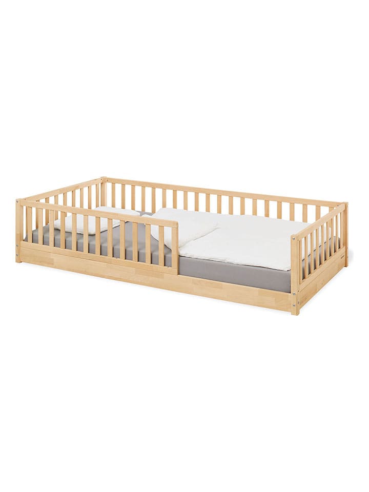 Bodenbett "Evi" in Natur - (L)200 x (B)90 cm