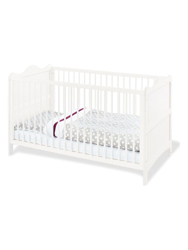 Kinderbett "Florentina" in Weiß - (L)146 x (B)76 x (H)85 cm