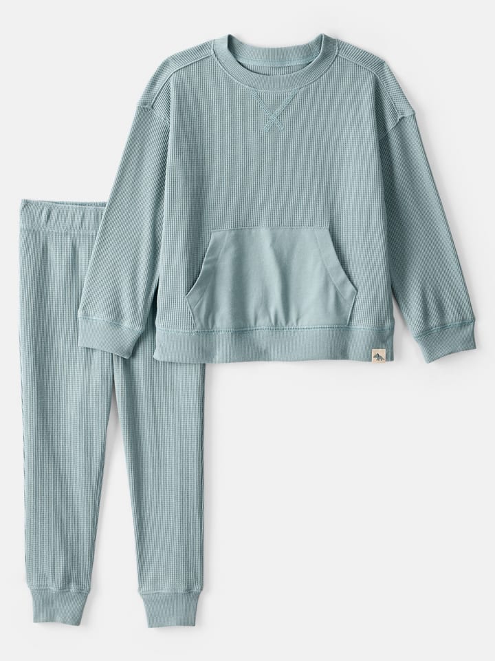 2-delige outfit cyaan