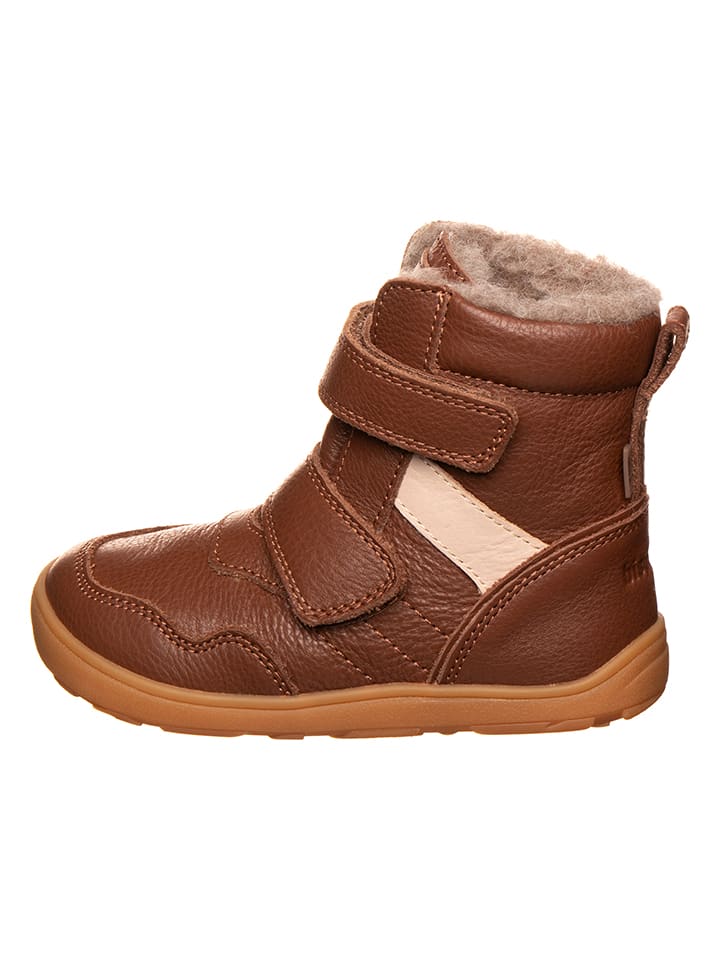 Leren barefootschoenen lichtbruin