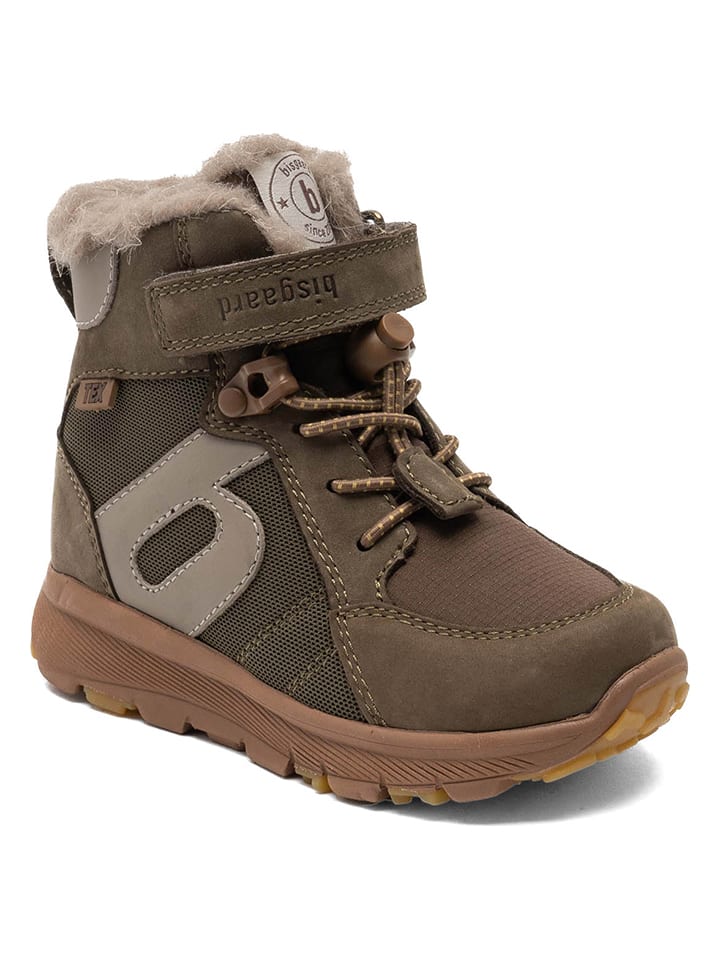 Leder-Winterboots  in Braun