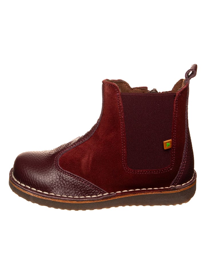 Leder-Winterboots in Rot