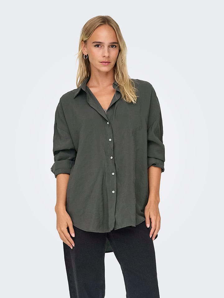 Bluse in Khaki