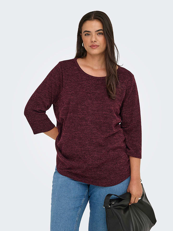 Bluse in Bordeaux