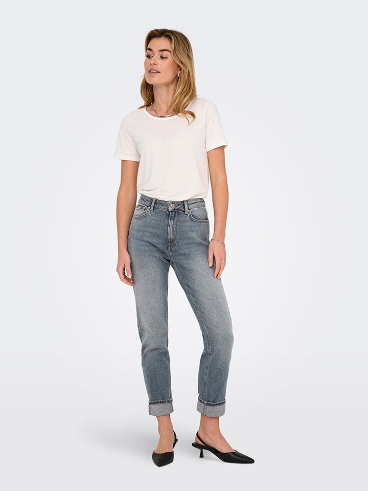 Dżinsy - Slim fit - w kolorze błękitnym