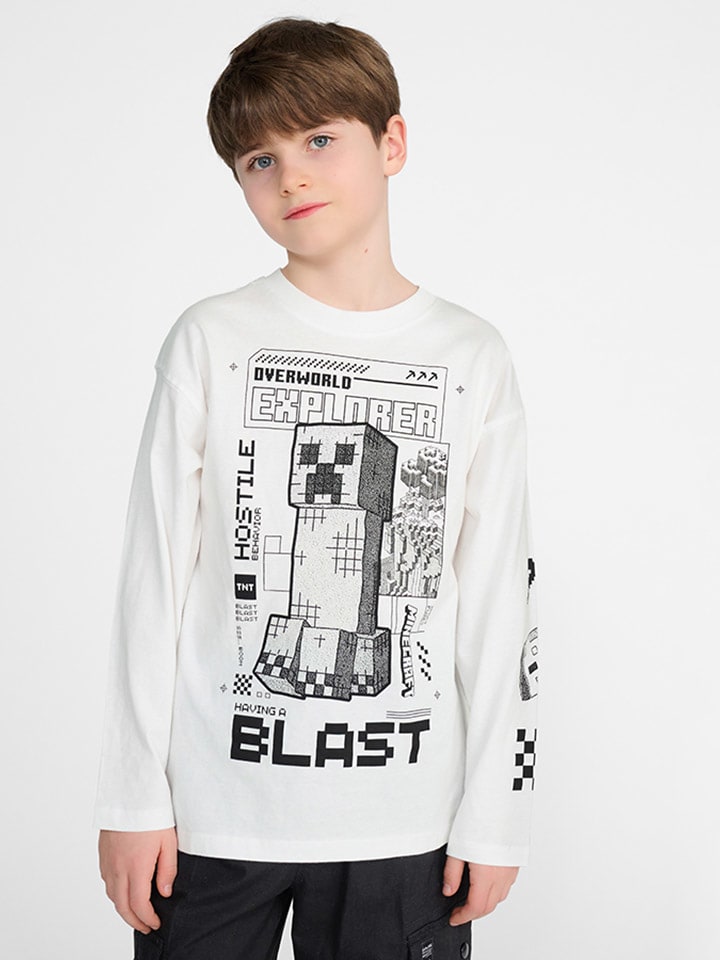 Longsleeve in Weiß