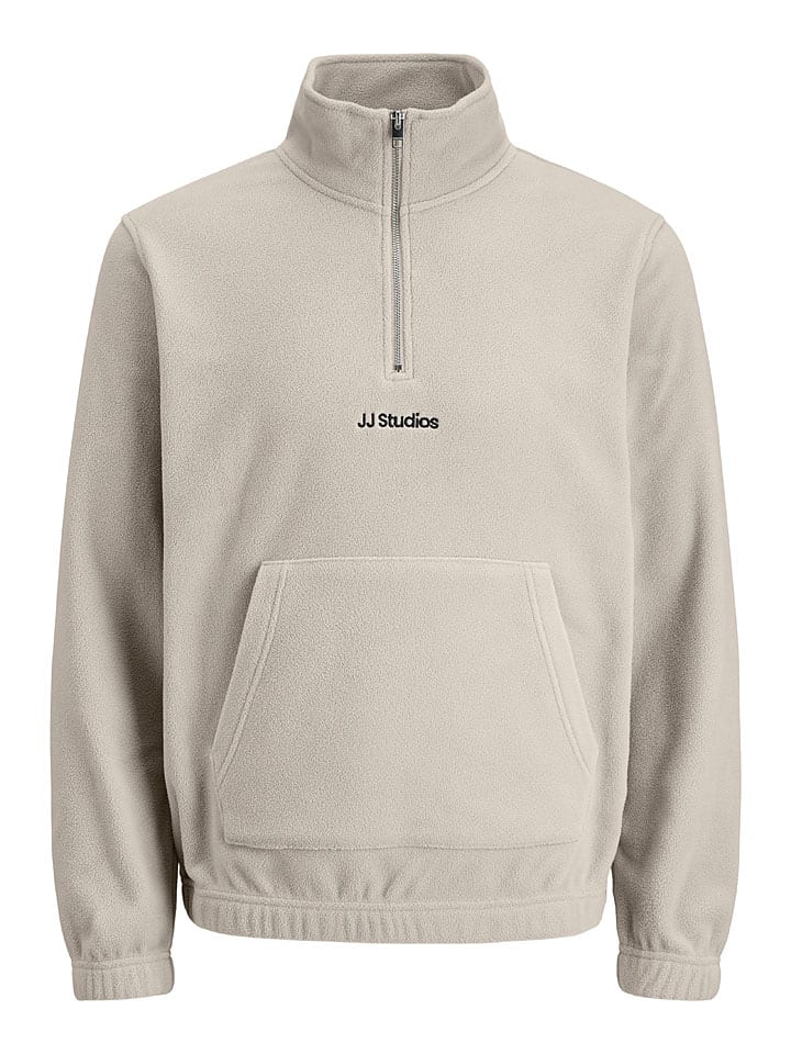 Fleecepullover in Creme