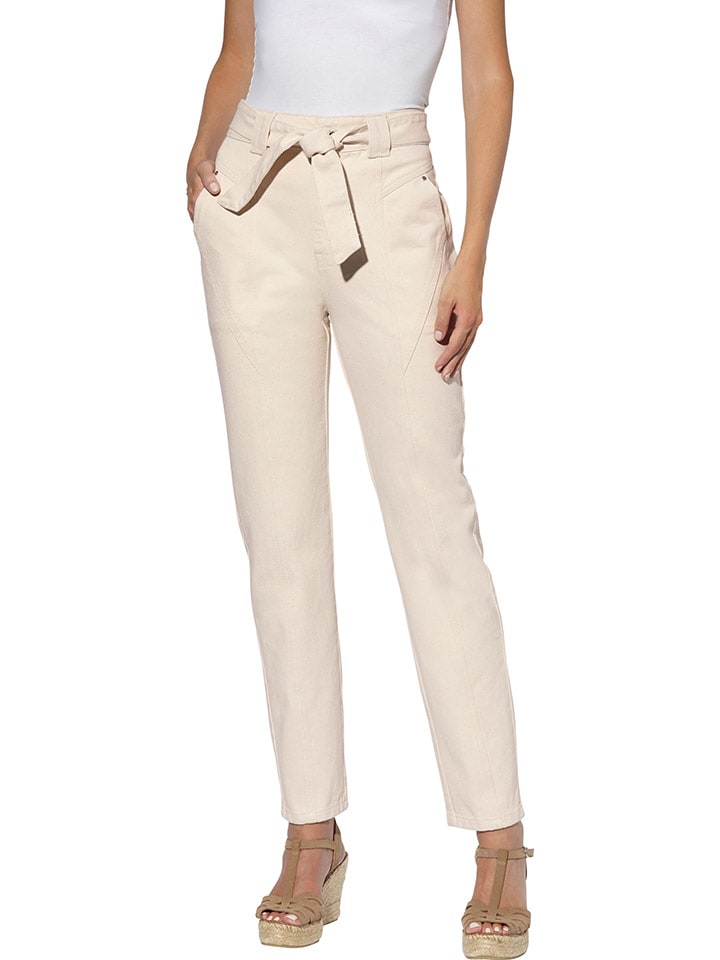 Jeans - Slim fit - in Beige