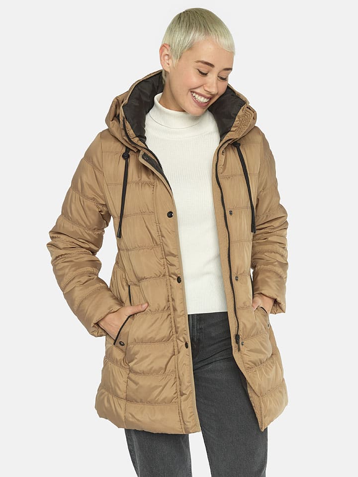 Steppjacke in Beige