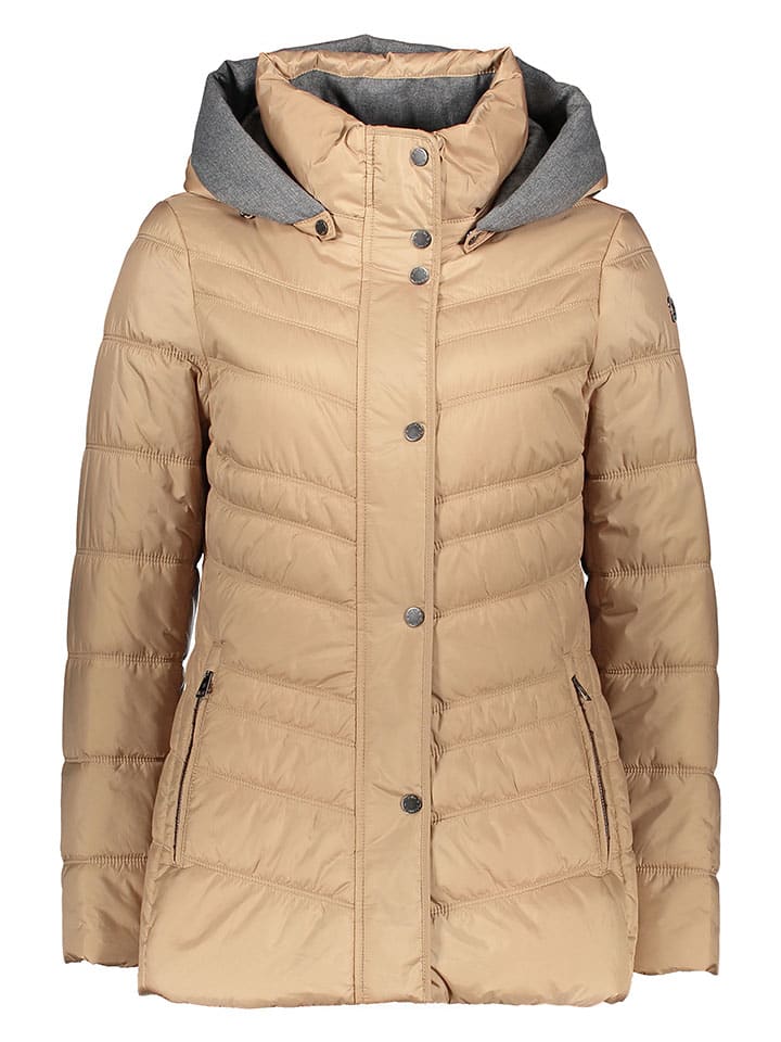 Steppjacke in Beige