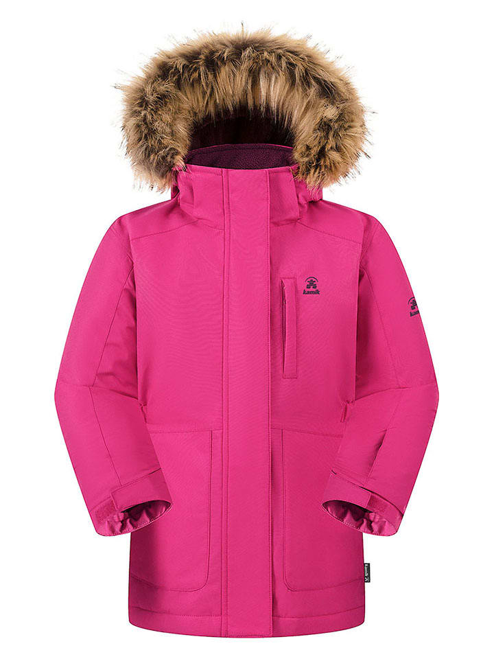 Parka w kolorze różowym