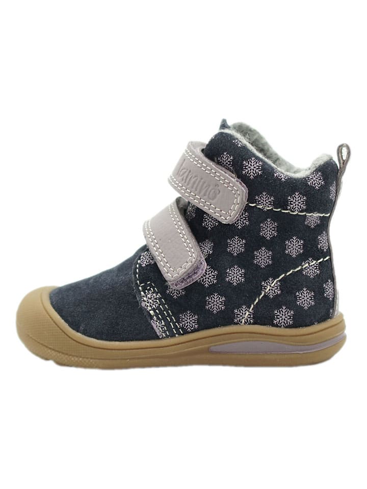 Leder-Boots in Dunkelblau