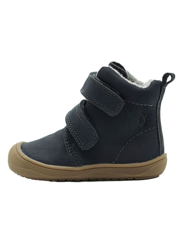 Leren boots donkerblauw