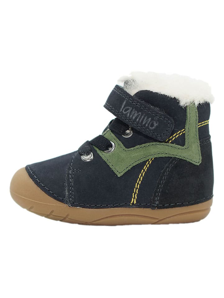 Leder-Boots in Dunkelblau