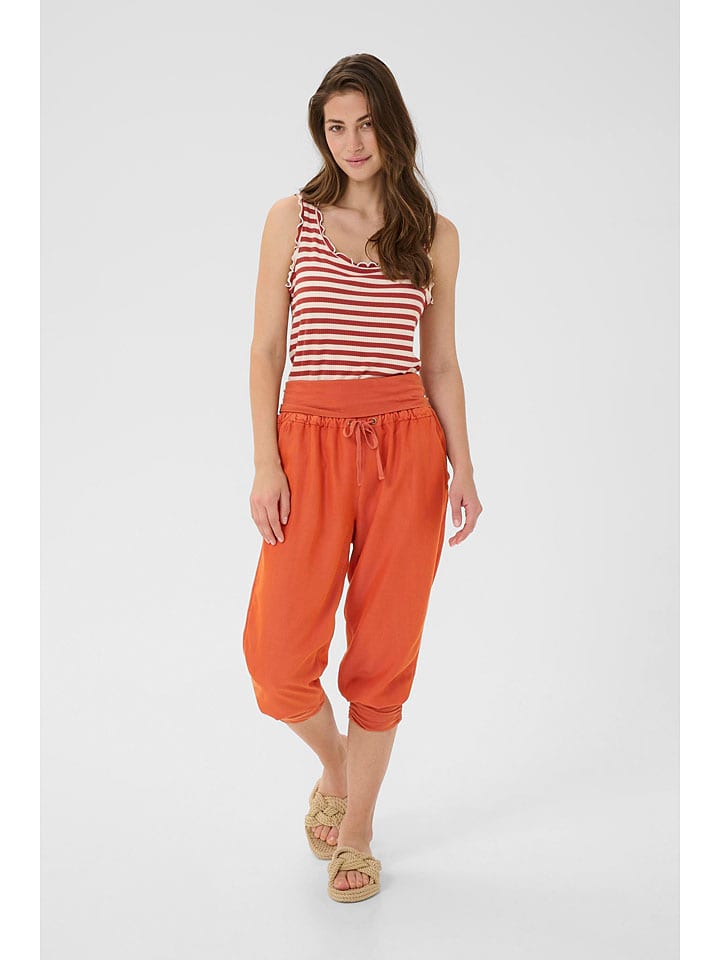 Caprihose "Linee" in Orange