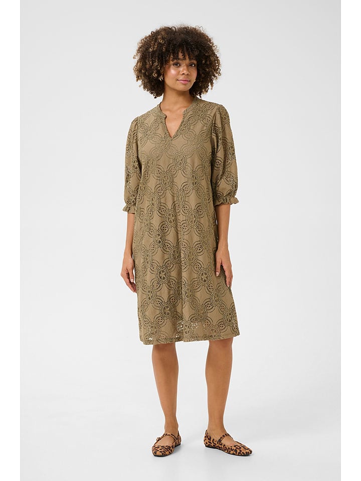 Kleid "Olu" in Oliv