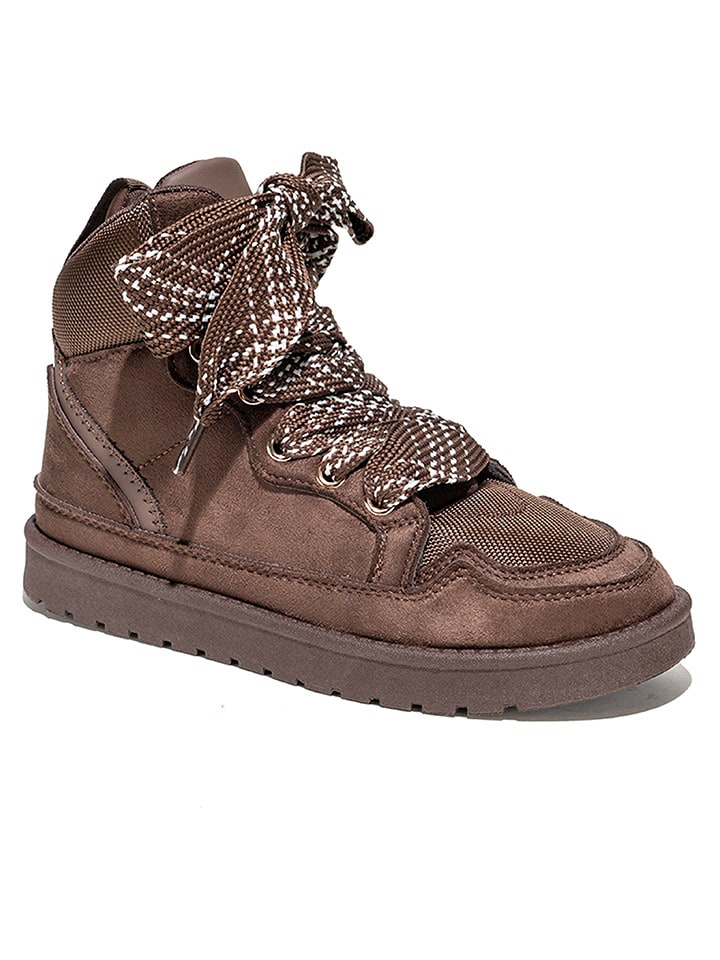 Sneakersy w kolorze brązowym