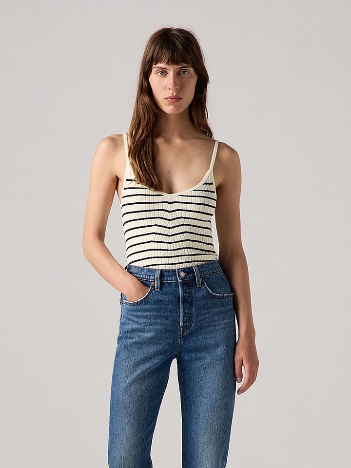 Top in Creme/ Schwarz