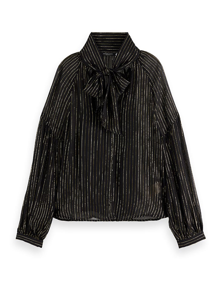 Bluse in Schwarz/ Gelb