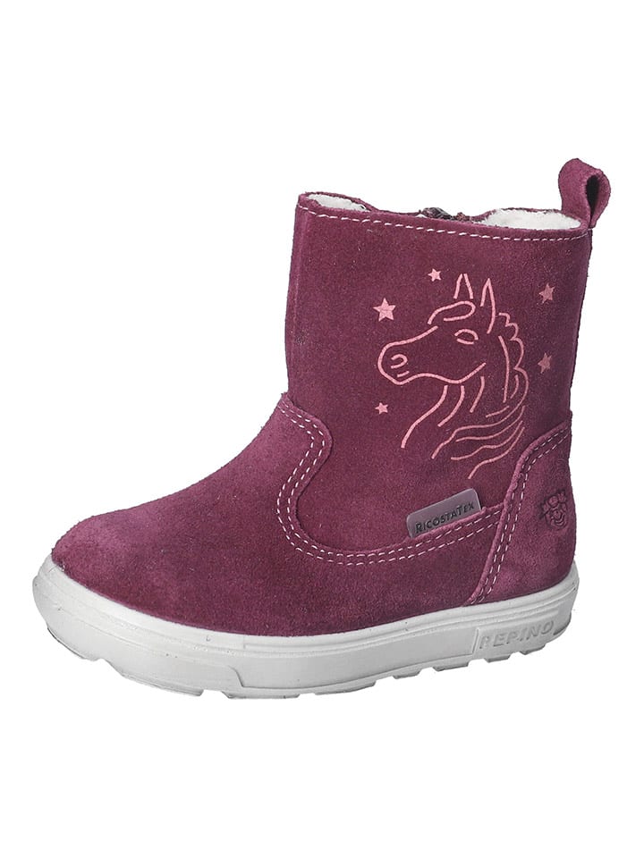 Leder-Winterstiefel "Cosa-S" in Pink