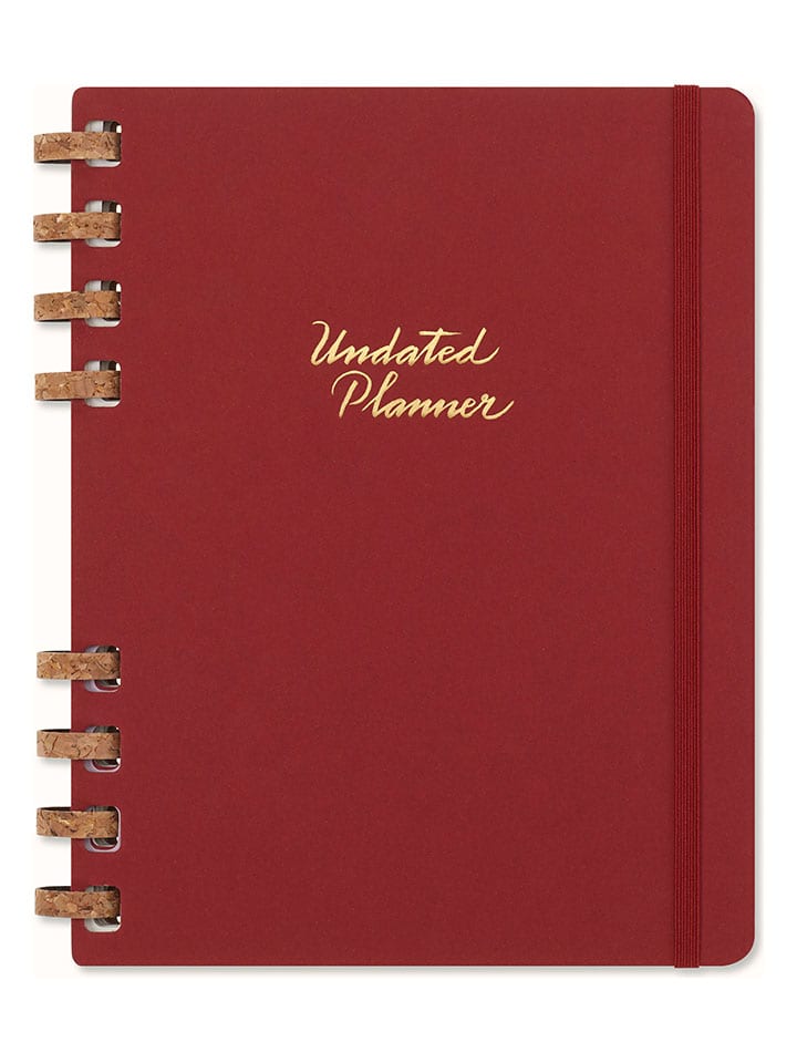 Spiral-Kalender in Rot - (B)20,4 x (H)25,2 cm