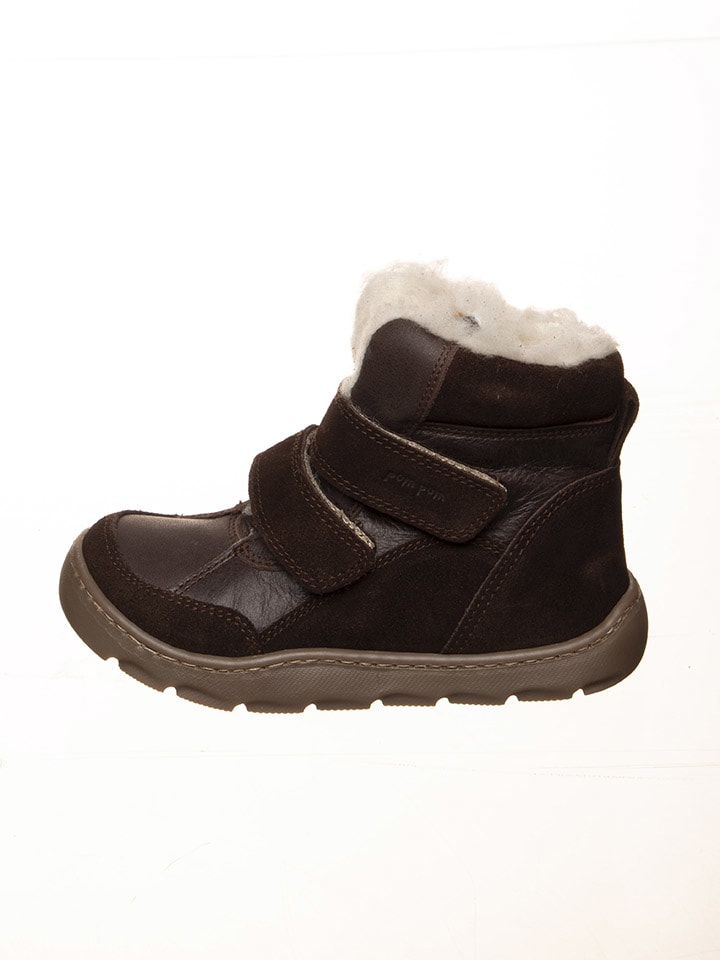 Leder-Barfußschuhe in Braun
