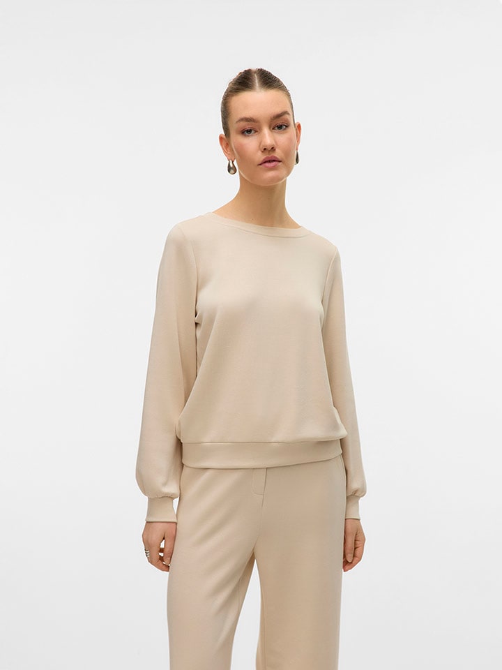 Sweatshirt in Beige
