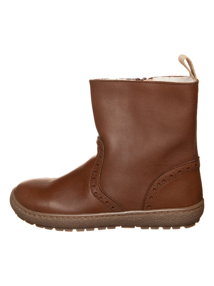 Leren winterboots bruin