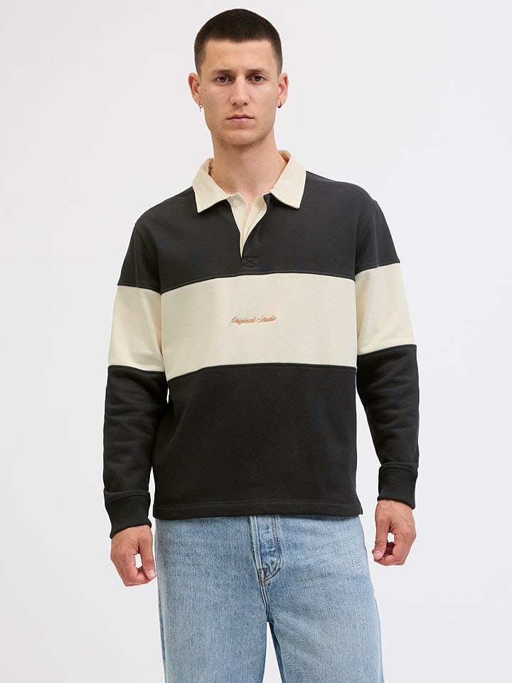 Bluza w kolorze czarno-kremowym