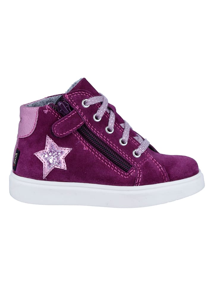 Leder-Sneakers "Flora" in Lila