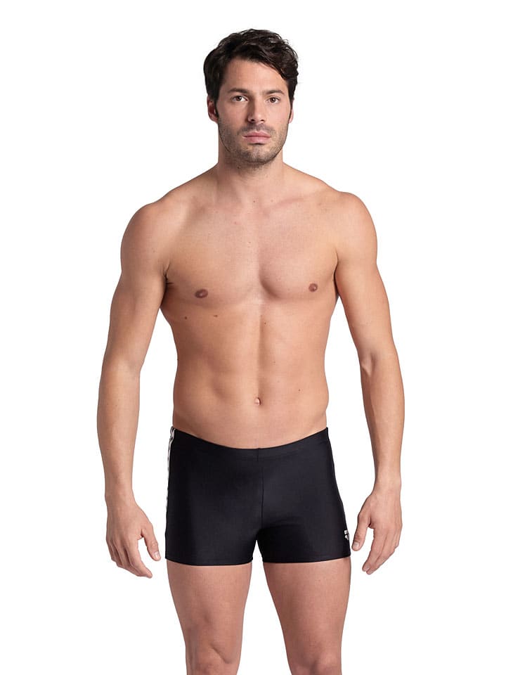 Badehose in Schwarz/ Weiß