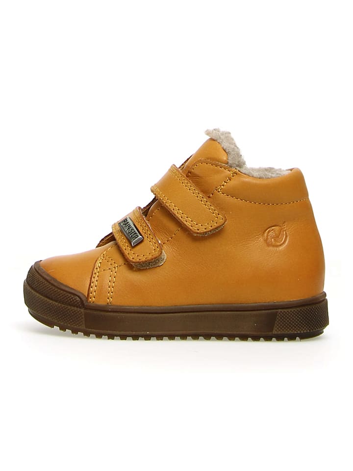 Leder-Boots in Senf