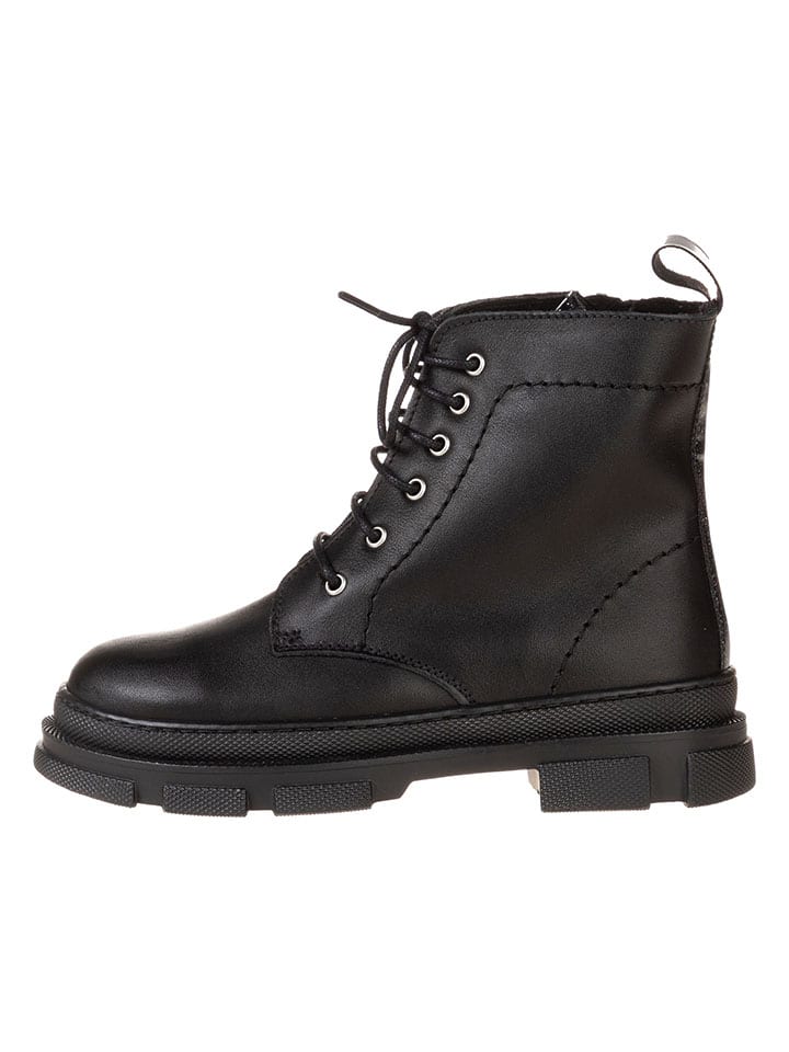 Leren boots zwart