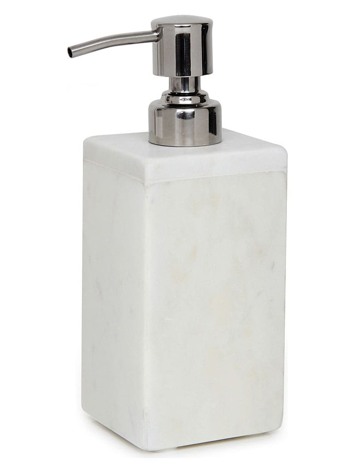 Seifenspender ''Cubic'' in Weiß - (B)8 x (H)19 x (T)8 cm
