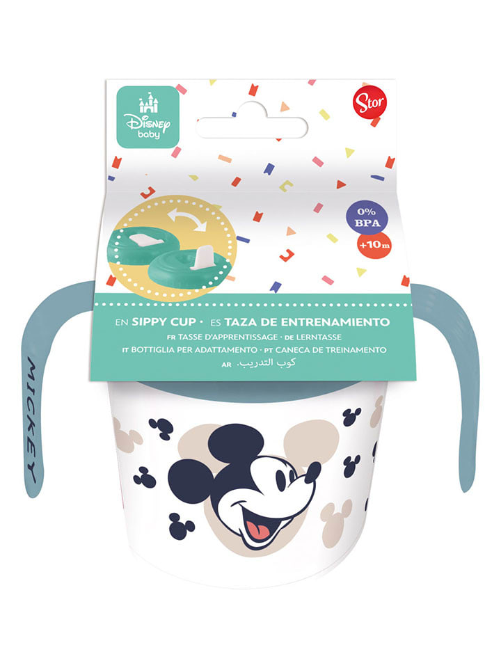 Bidon "Mickey Mouse" w kolorze niebieskim - 250 ml