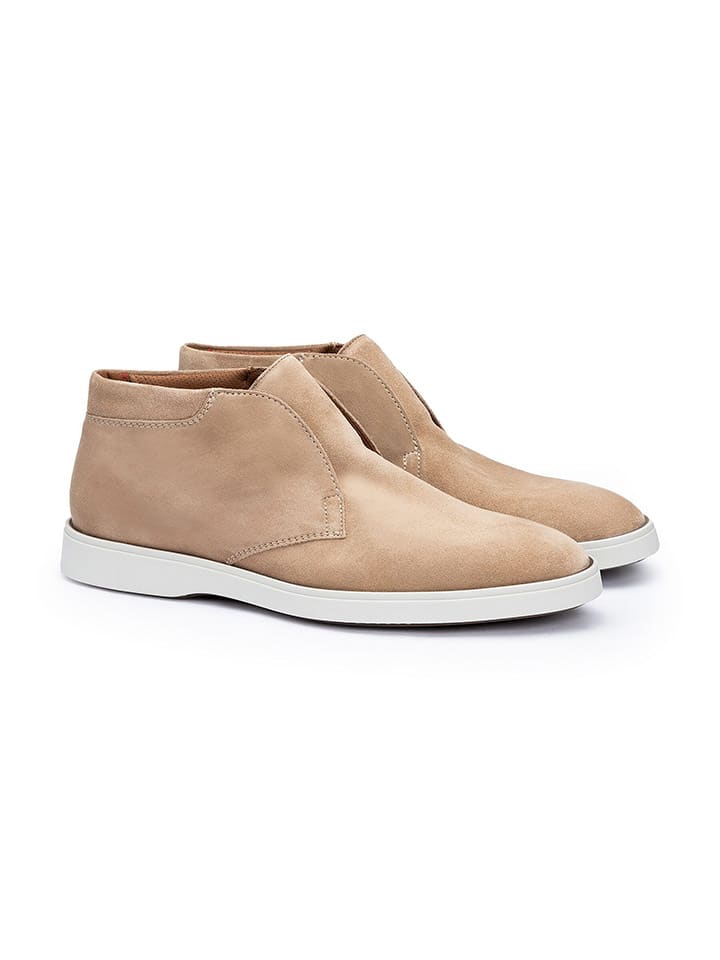 Leder-Slipper "Humphrey" in Beige