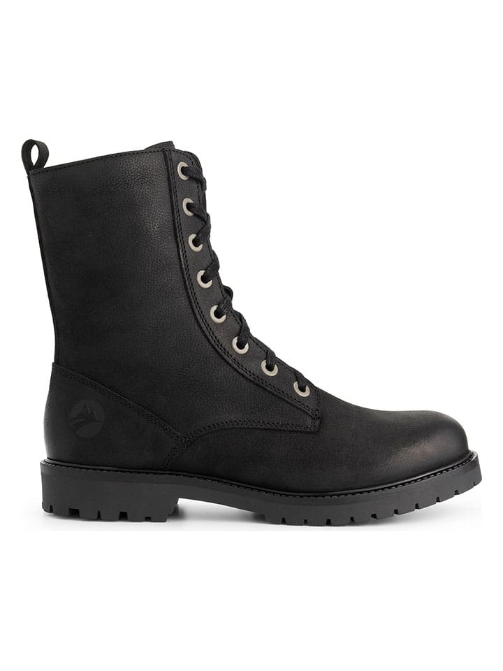 Leren boots "Bossvika" zwart