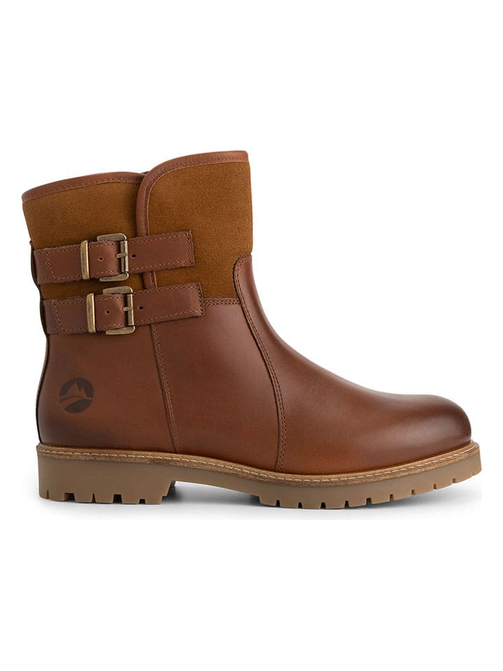 Leren boots "Elva" lichtbruin