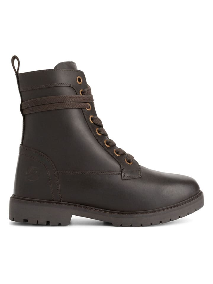 Leren boots "Kafjord" bruin