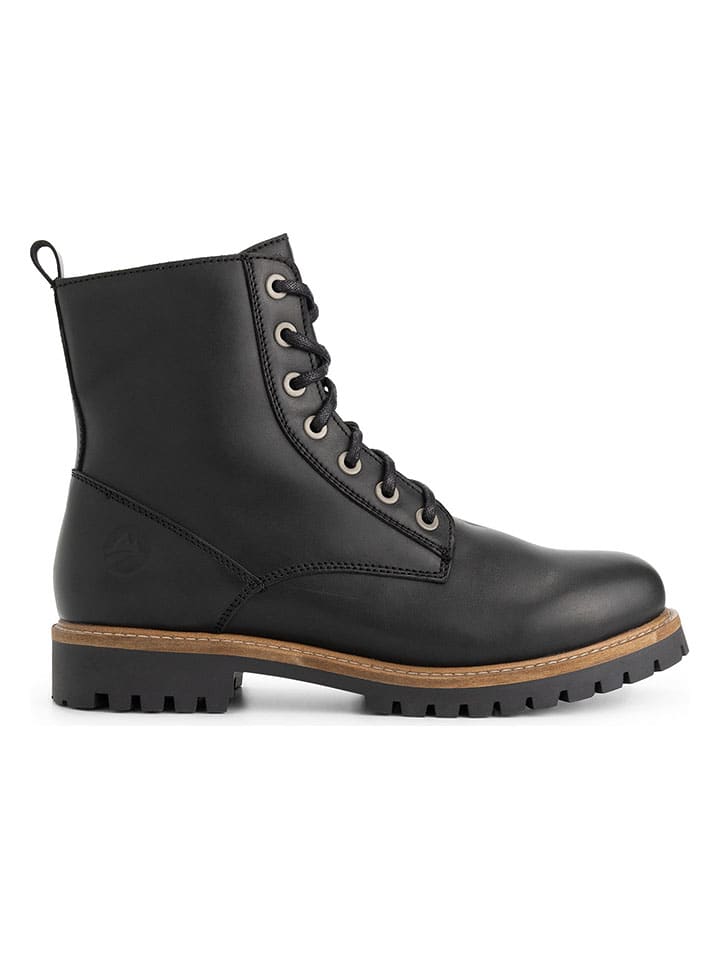 Leder-Boots "Norrland" in Schwarz 