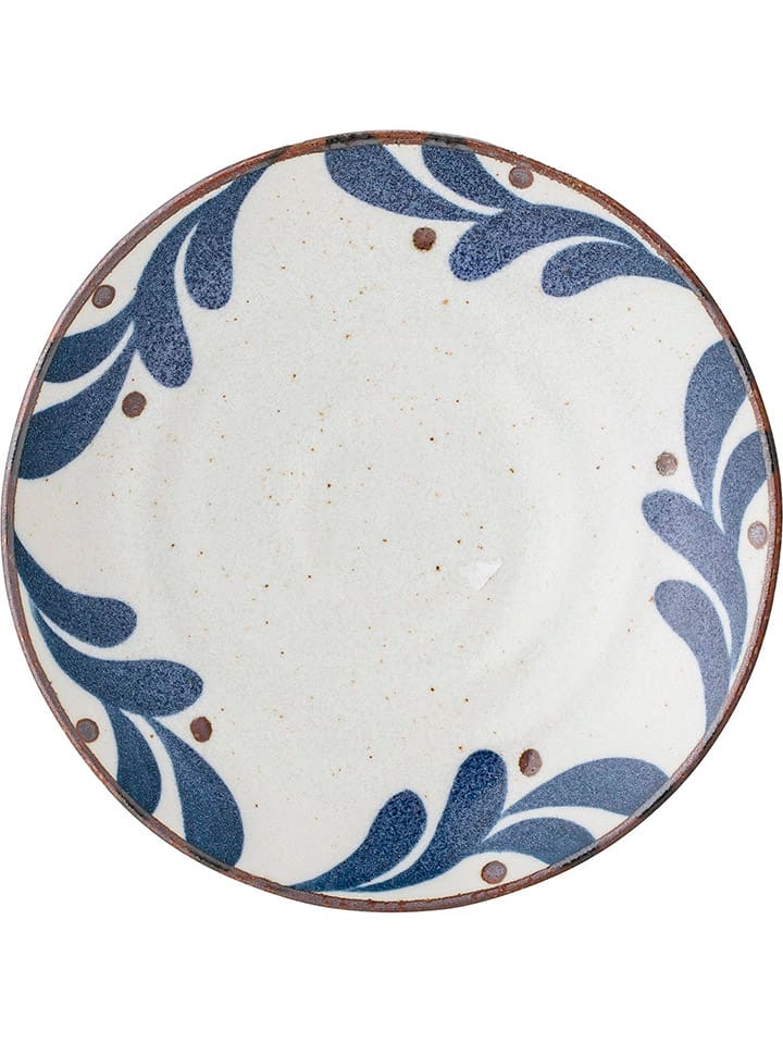 Dessertteller "Camellia" in Weiß/ Blau - Ø 16 cm