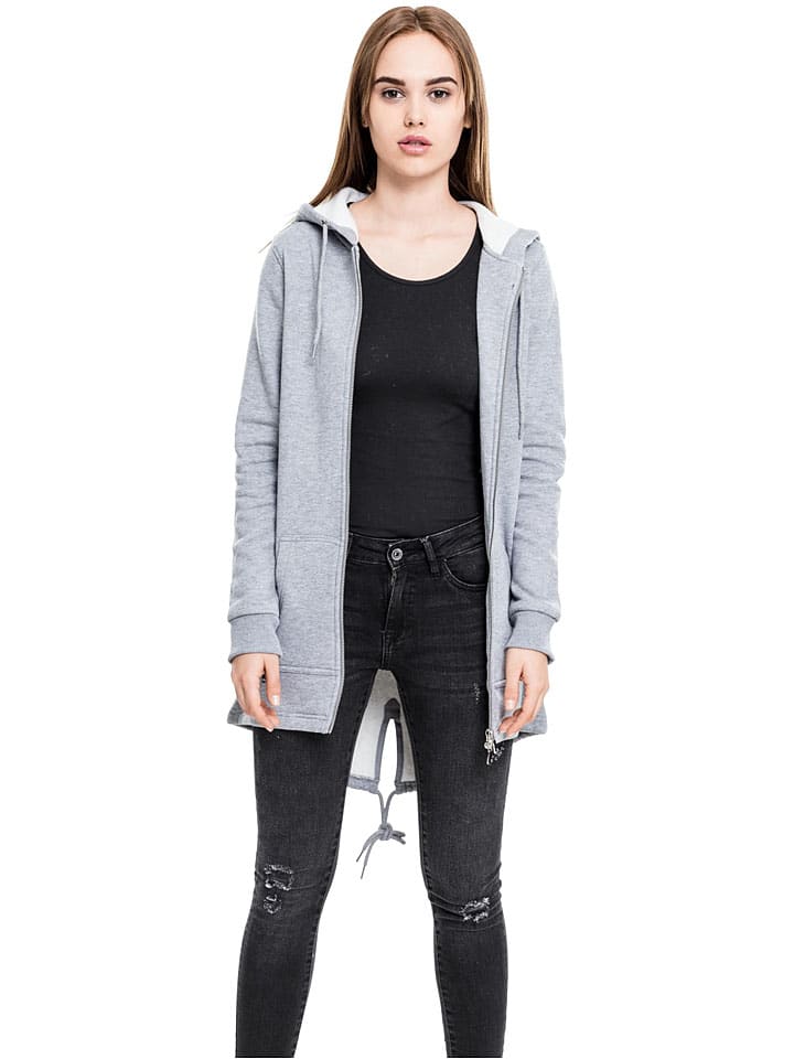 Sweatjacke in Grau