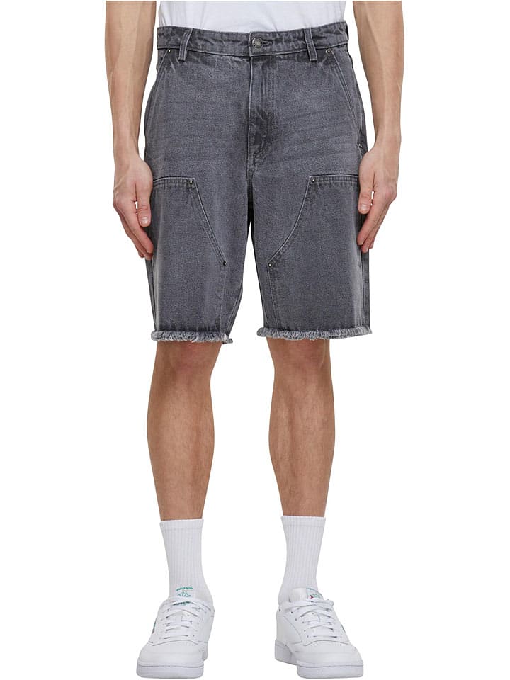 Jeans-Shorts in Grau