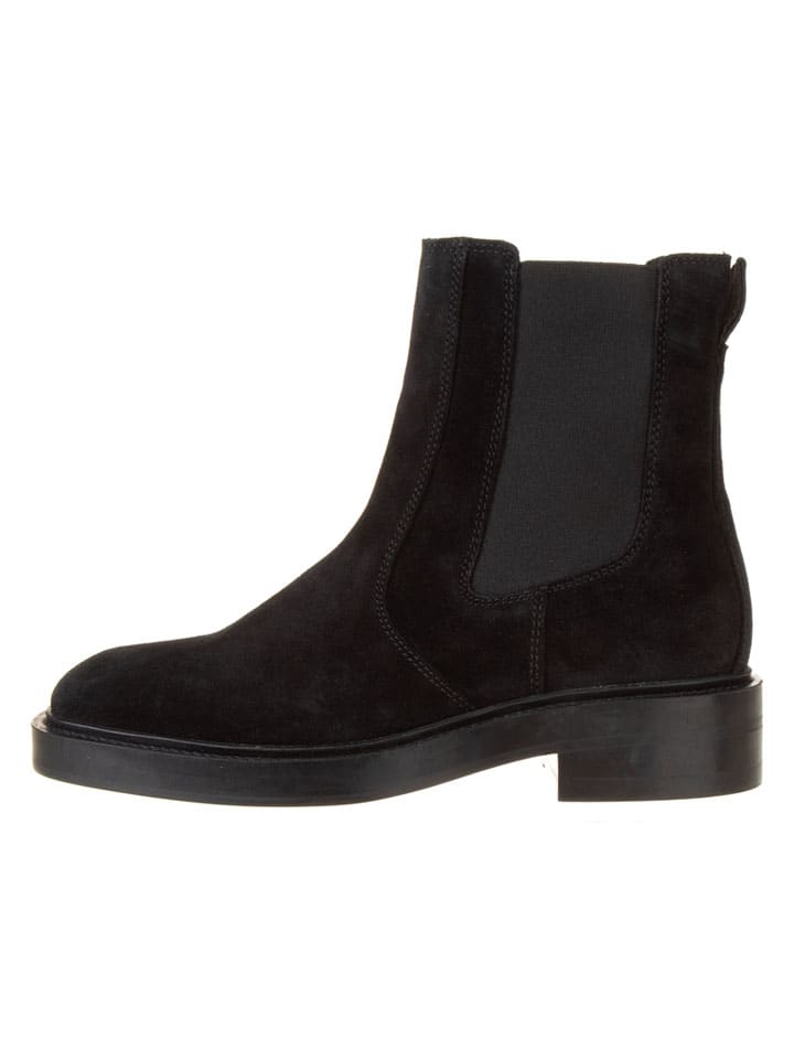 Leren chelseaboots zwart
