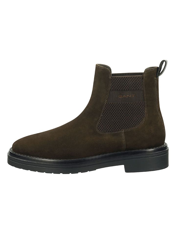 Leder-Chelsea-Boots "Boggar" in Braun