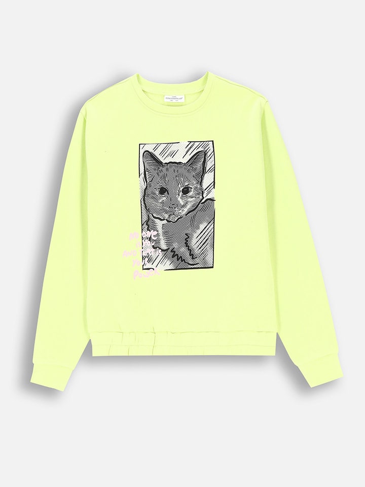 Sweatshirt in Gelb