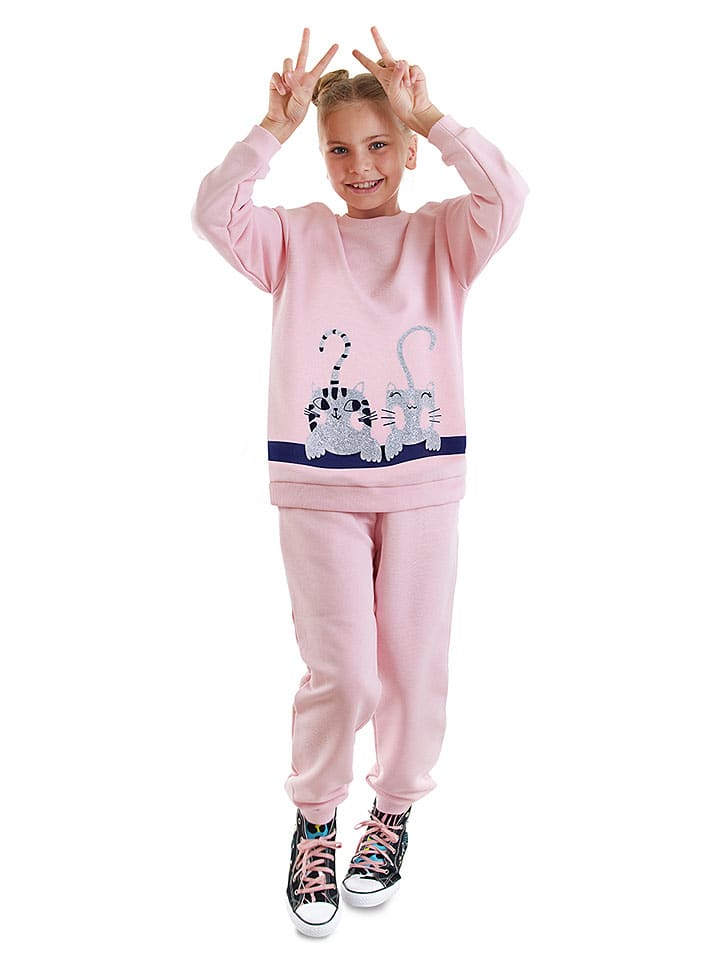2-delige outfit lichtroze
