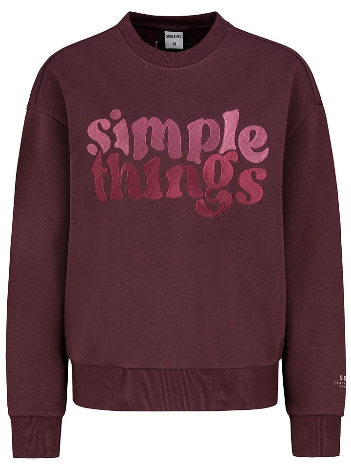 Sweatshirt "Elsa" bordeaux