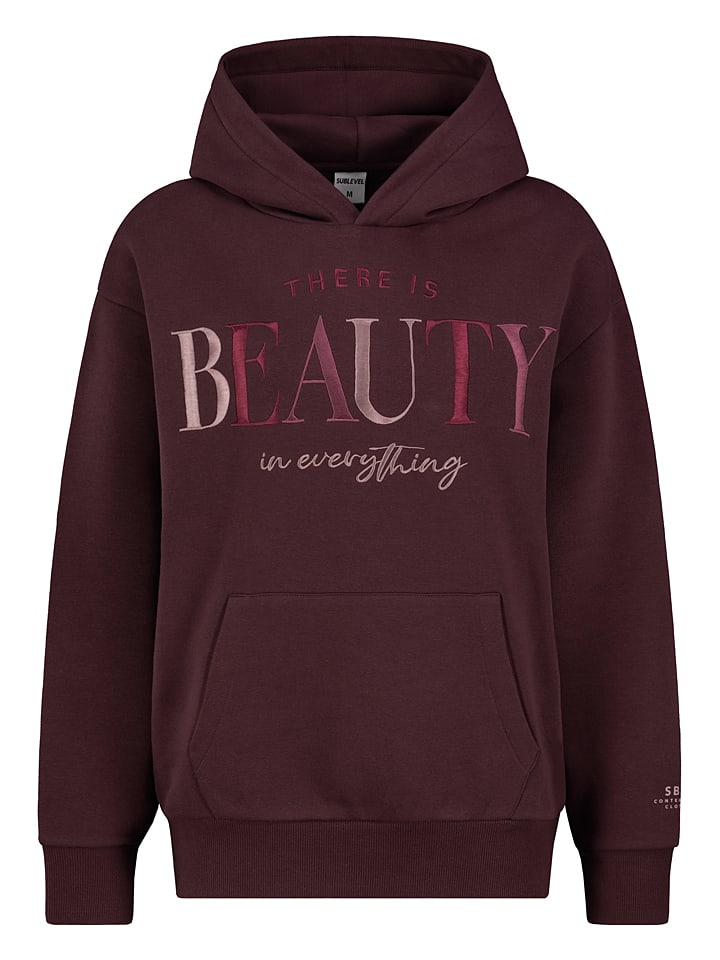 Hoodie "Rosa" bordeaux