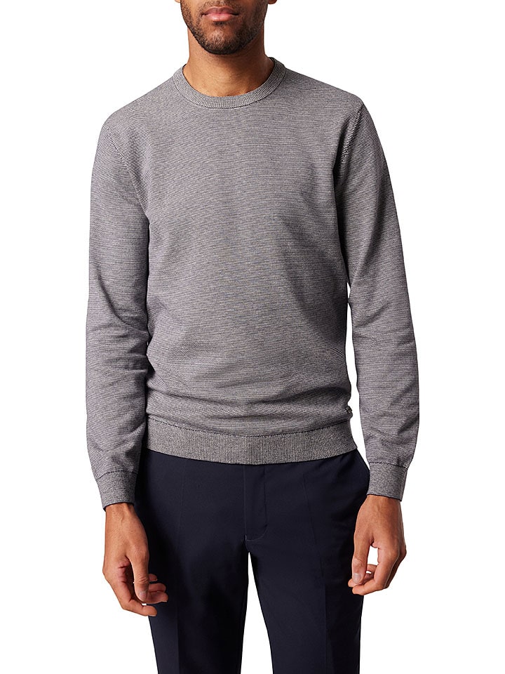 Sweter w kolorze czarno-białym